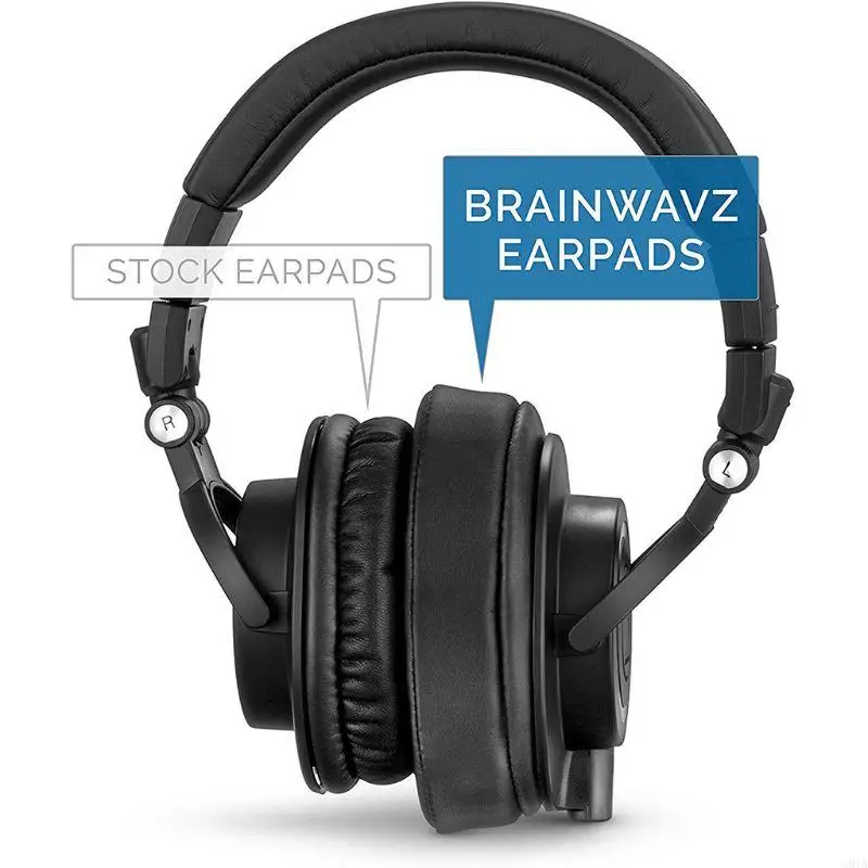 G8TA Replacement Ear Pads Cushion Cover Earpads Pillow for ATH-MSR7 M50X M20 Soft Leather Headphone Earpad