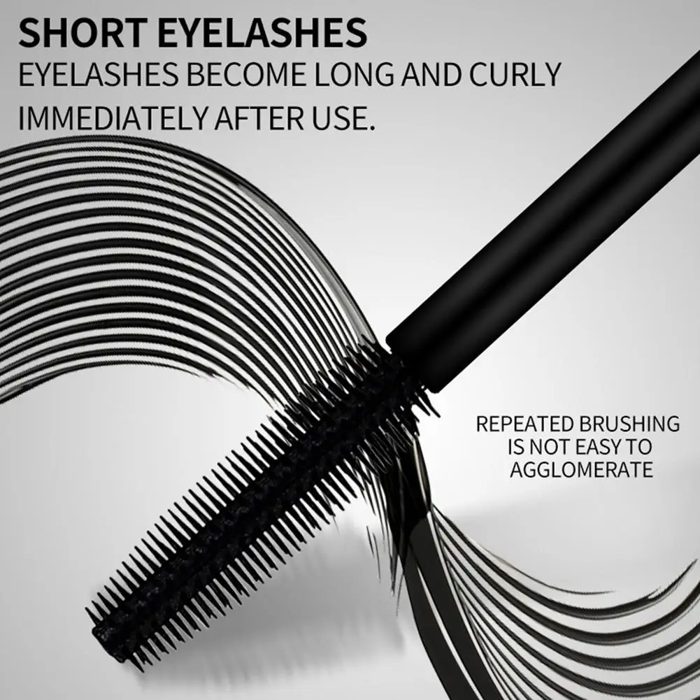 มาสคาร่าเส้นใยไหม 1 ชิ้น มาสคาร่ากันน้ำ ต่อขนตา สีดำ หนา ยาว ขนตาสวย เครื่องสำอาง