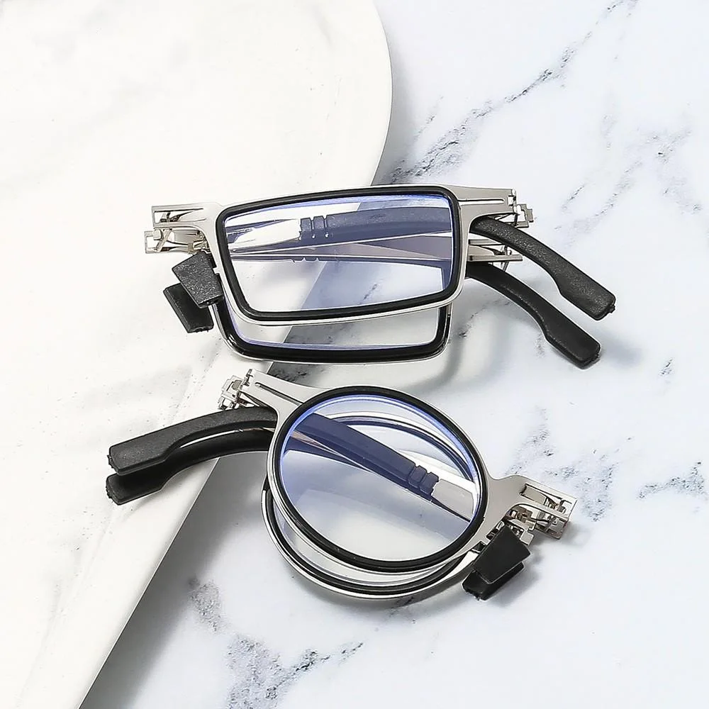 Fashion Folding Screwless Reading Glasses Men Women Ultra Thin Anti Eyestrain Presbyopia Eyeglasses with Case Diopter Eyeglasses