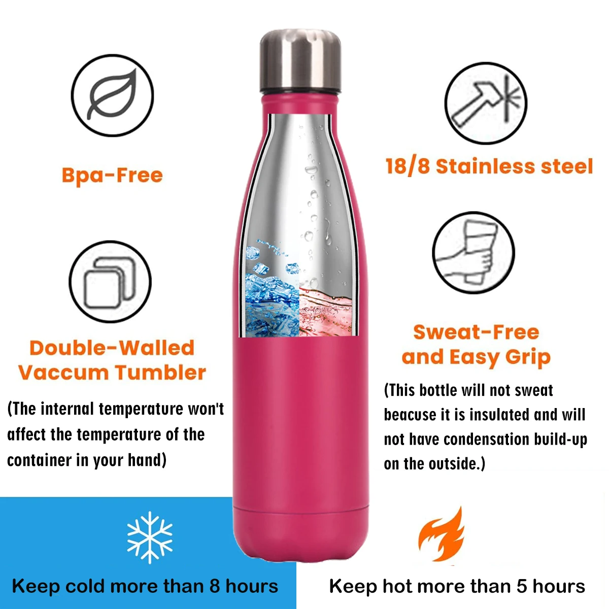 Personalized Friend Christmas, Thanksgiving, Birthday Gifts for Women, Bestie, Sister, Friendship Gifts, Custom Vacuum Flask