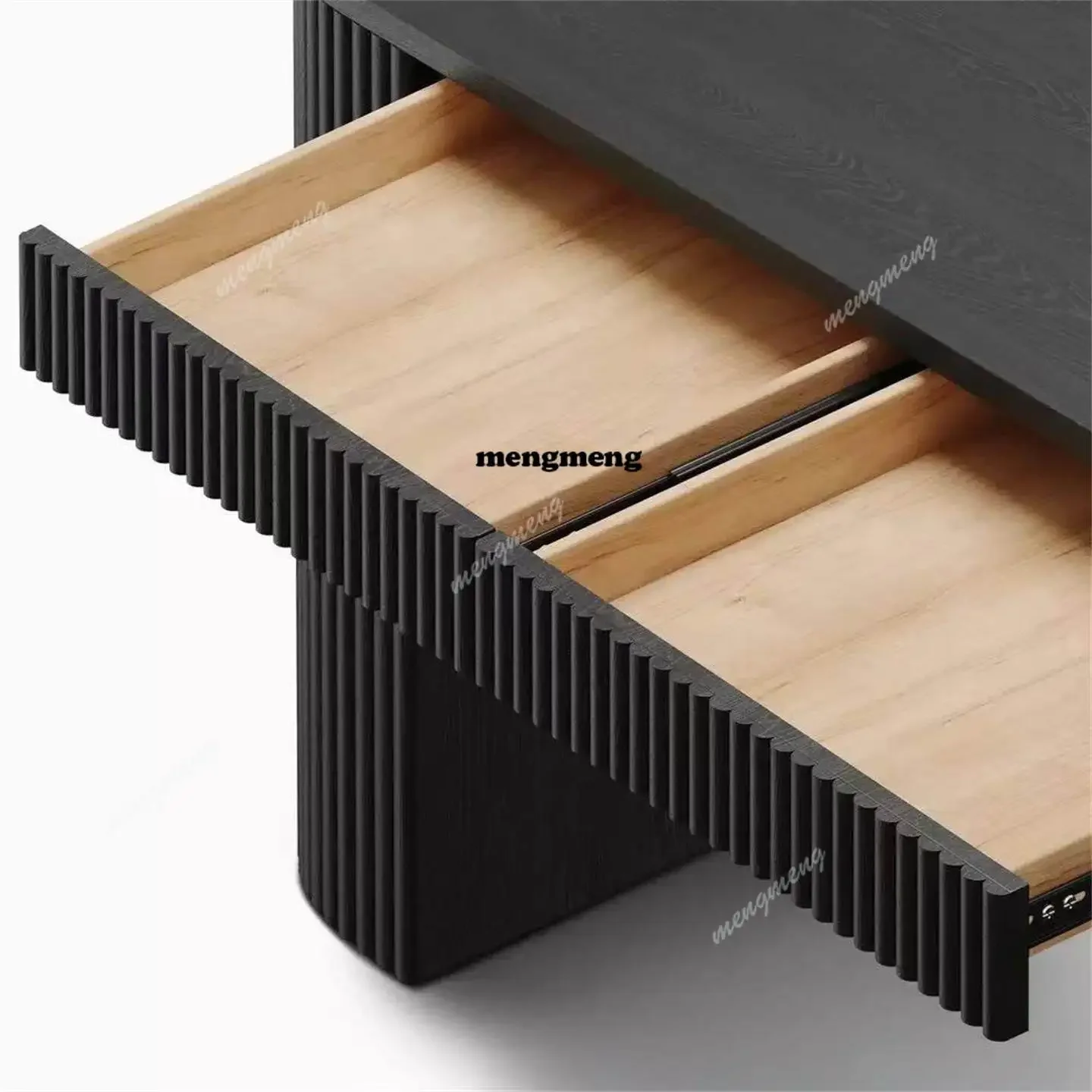 C178 Hot sales Nordic workbench semi-round solid wood desk small apartment integrated table with drawers storage office study ta