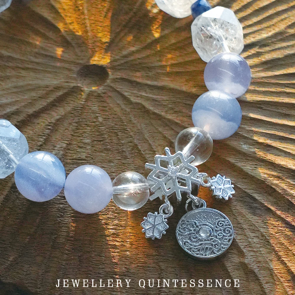 Jiqi (Extreme Qi) - 24 términos solares (Major Snow) Pulsera de cianita