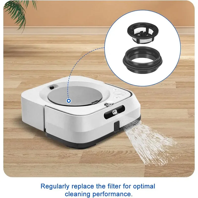 Filtro HEPA Compatible con iRobot Braava Jet M6 (6110) (6012) (6112) (6113) () Ultimate Robot, accesorios de componentes de repuesto