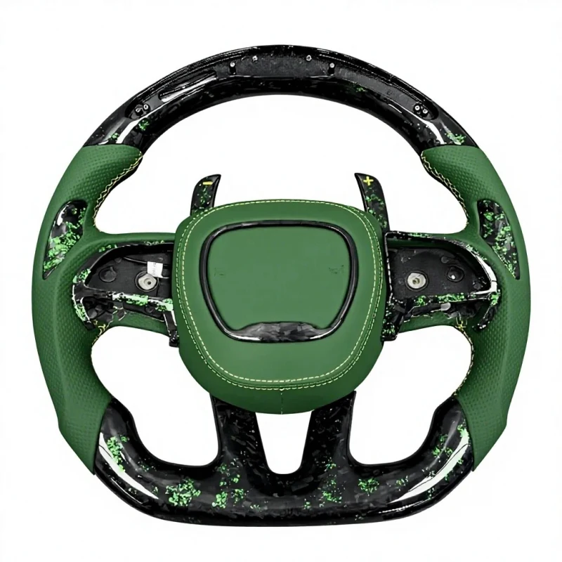 

Customizable Forged Carbon Fiber Steering Wheel for Durango Viper Leather Alcantara Peormance Parts