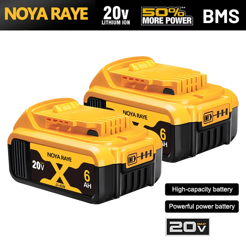 1/2/3 ks náhradních baterií Dewalt, kompatibilních s bateriemi Dewalt 18V, 20V, DCB200, 2AH, 5Ah, 6Ah, 9Ah, 60V - náhled 2