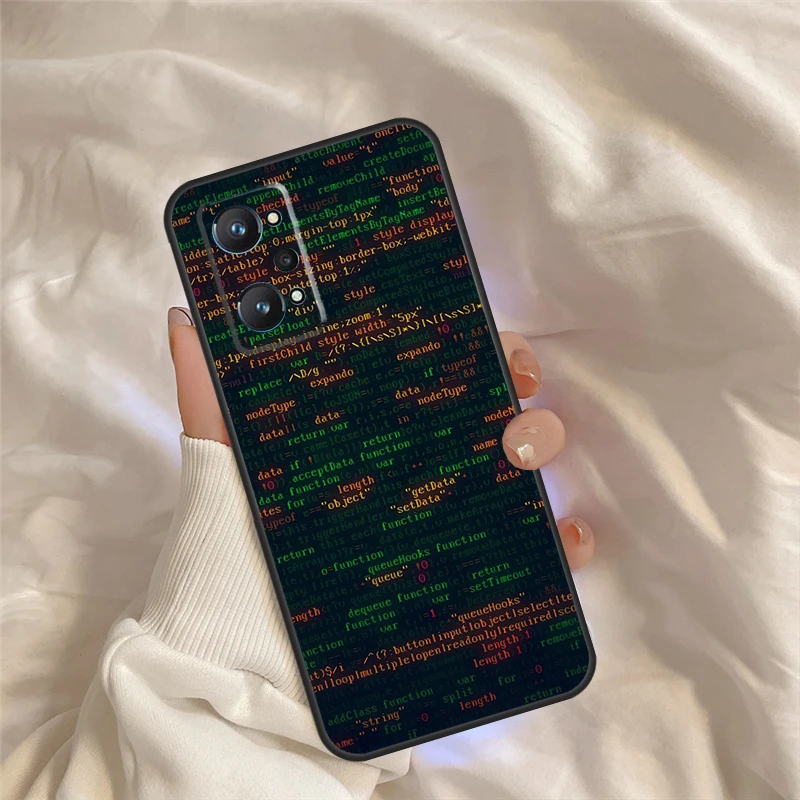 The Code design programmer For Realme C55 C35 C33 C31 C30 C25 C21Y C15 C11 GT Neo 5 3 2 Realme 9 10 11 Pro Plus Case