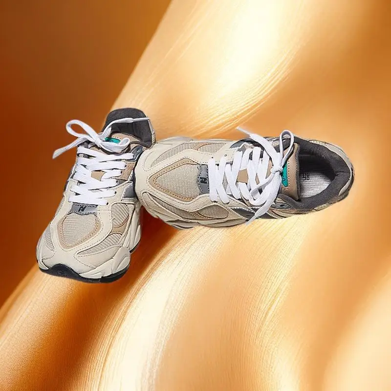 حذاء جري FallDurable Retro، جزء علوي معزز، يدوم طويلاً