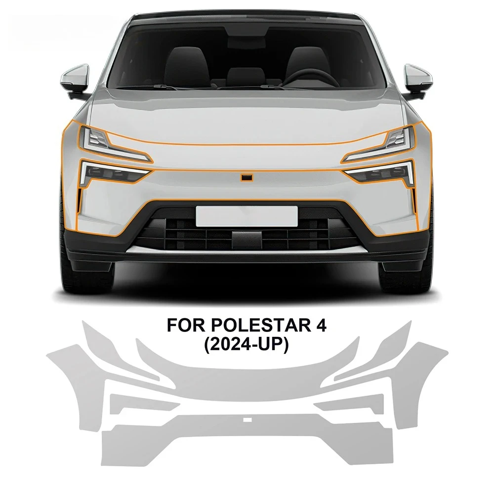 For Polestar 4 2024 2025 TPU Paint Protection Film Car Precut PPF Anti-Scratch Clear Bra Resistant Decal Sticker Car Accessories