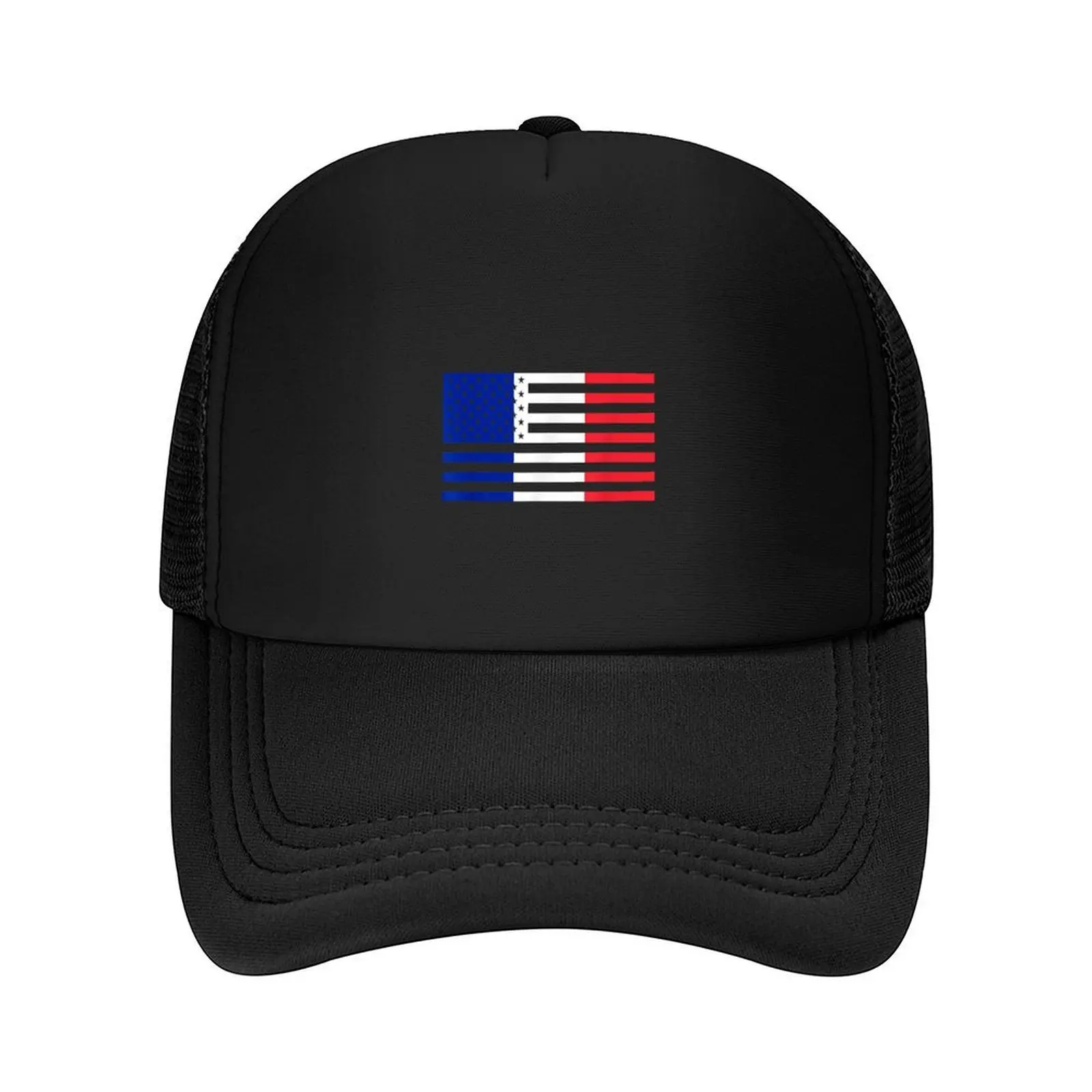 Camiseta con bandera americana francesa, camiseta del orgullo de Estados Unidos, gorra de béisbol con icono, sombreros divertidos, gorras para hombres y mujeres
