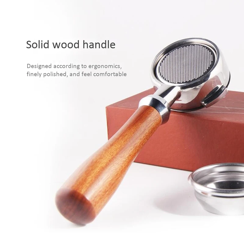 Portafilter sem fundo para máquina de café de aço inoxidável 58mm para acessório profissional de máquina de café Nuova