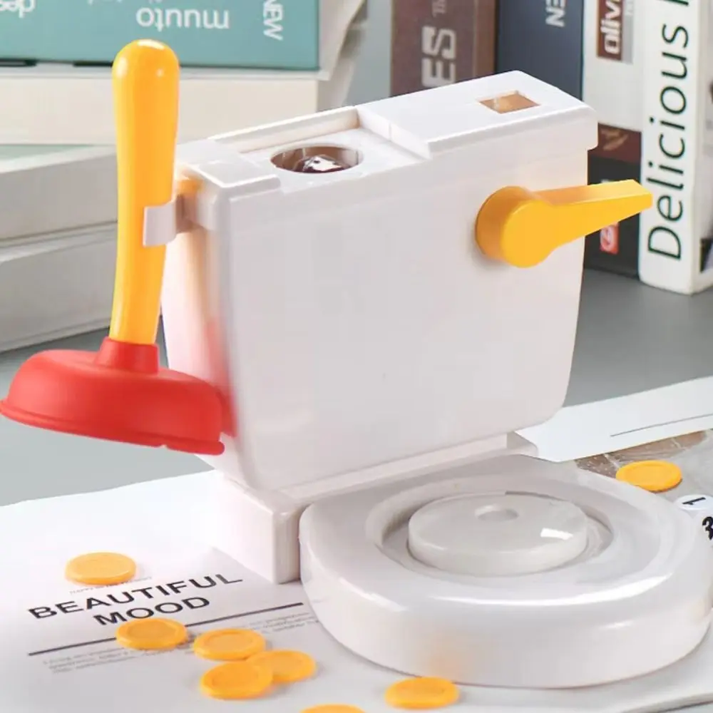 

Plastic Toilet Flushing Prank Flush Toilet Spraying Water Jetting Tricky Two-Player Trick Games Interactive Toilet Trick