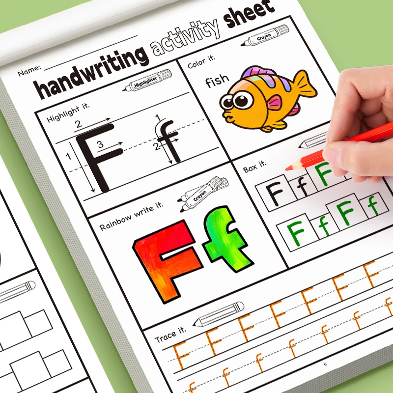 

32 Pages ABC Tracing Letters Workbook - Fun Children's English Alphabet Tracing Book Used for participating in early learning