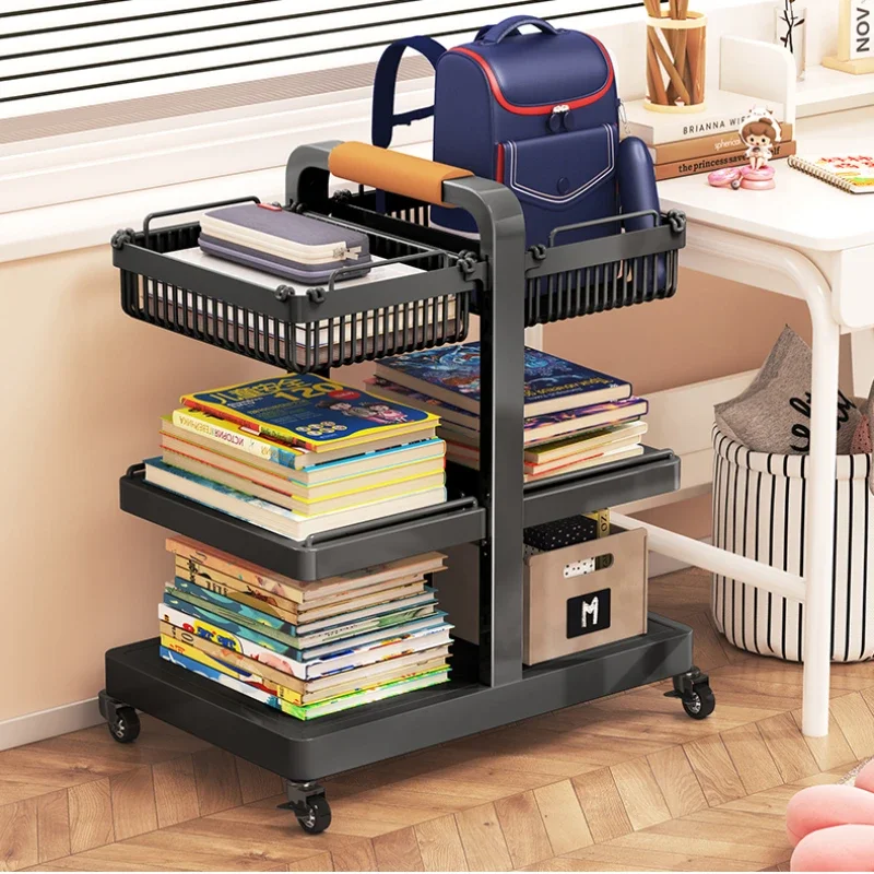 

Standing Bookbag Racks with Wheeled Multi Layer Storage Rack Desk Organizer for Home, Large Capacity Versatile Storage Rack