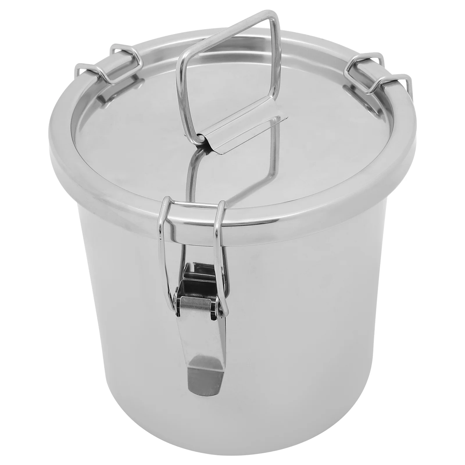 Stainless Steel Sealed Bucket Grease Can Oil Transport Container Fryer Milk Jug Food Storage Barrel