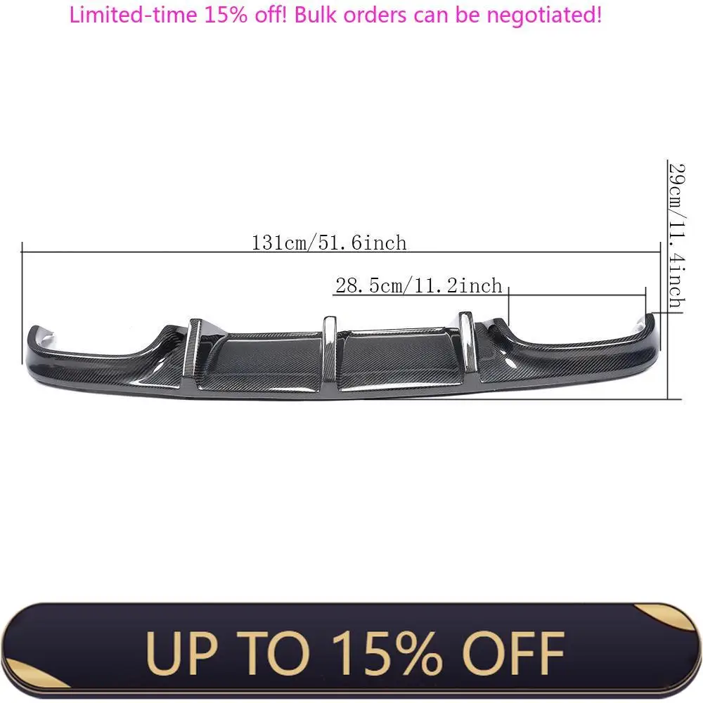 

Carbon Fiber Car Rear Bumper Diffuser For Ben Z C63 W204