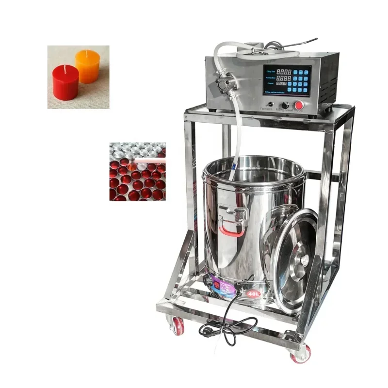 

Hot SalesAutomatic Industrial Hot Candle Wax Melting Filler Liquid Water Pouring Filling Making Machine Price Candle Making Mach