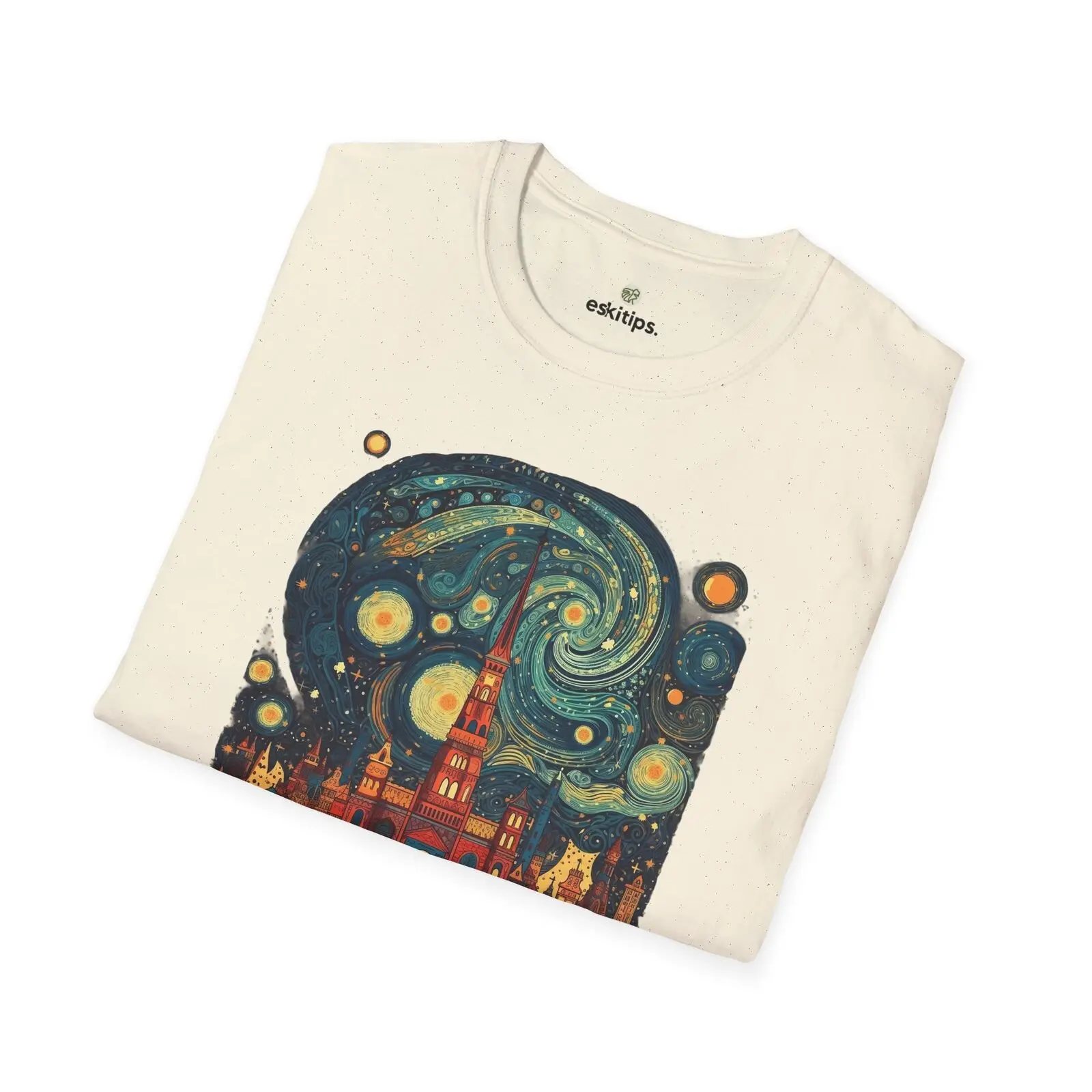 Psychedelic Swirl Art T-Shirt - Vibrant Abstract Design