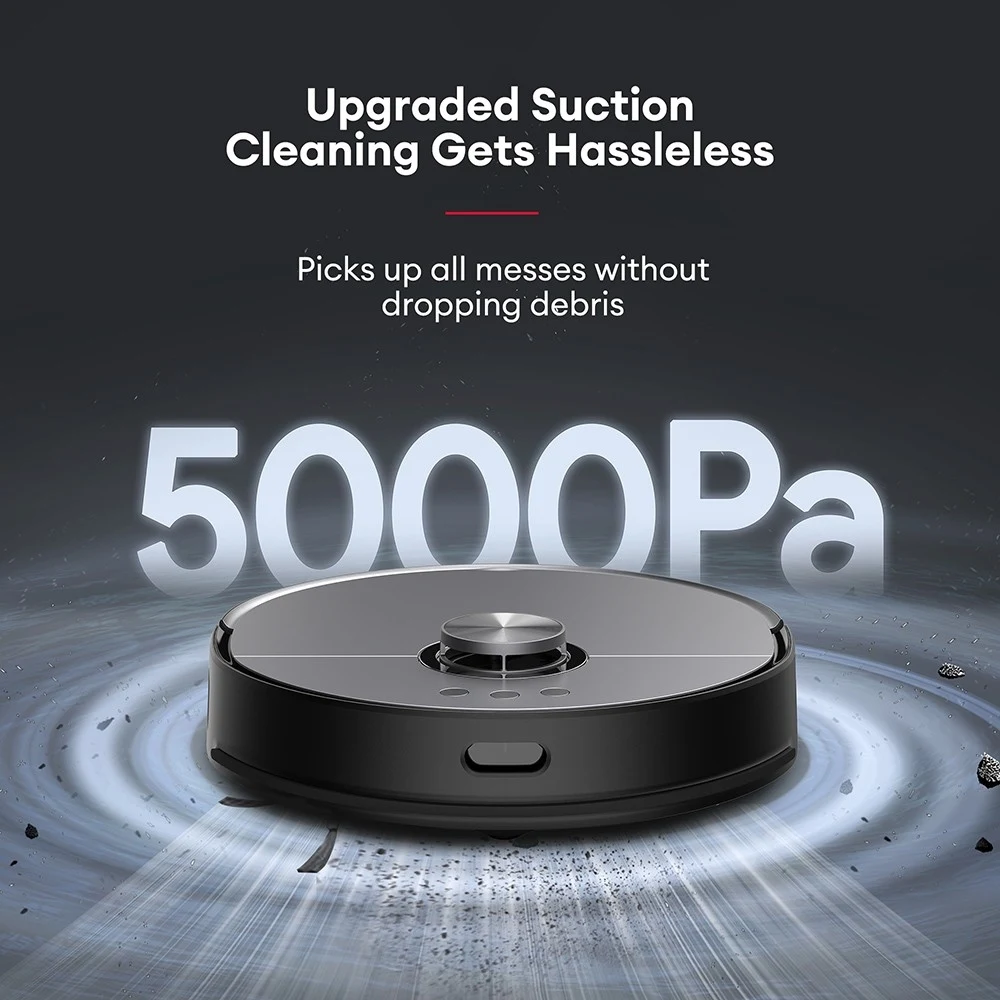 Ultenic MC1 Robot Vacuum Cleaner with Fully-Automatic Station 5000Pa Suction Dual-Rotating Mopping Hot Air Drying