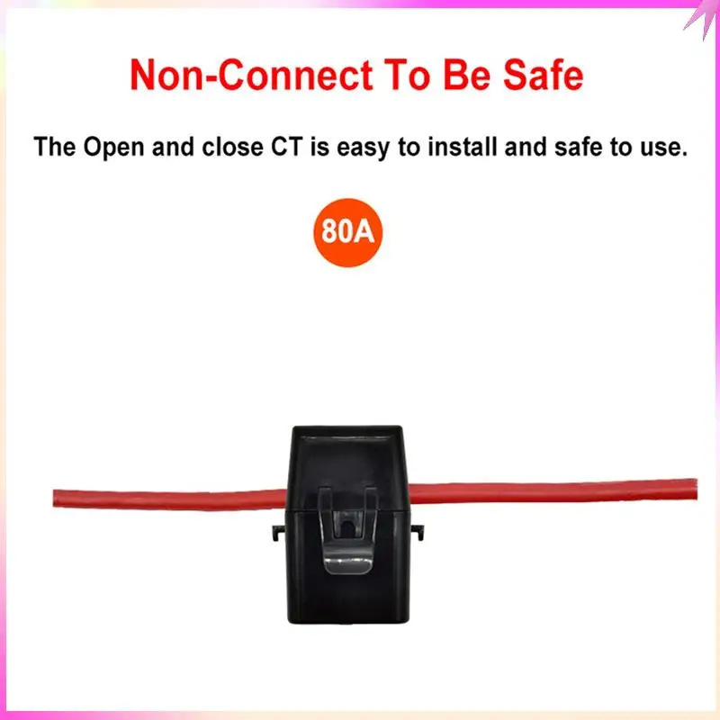 B68C 2X Tuya Smart Energy Meter Power Production Consumption Bidirectional Power Monitor 0.2-80A Support APP Control