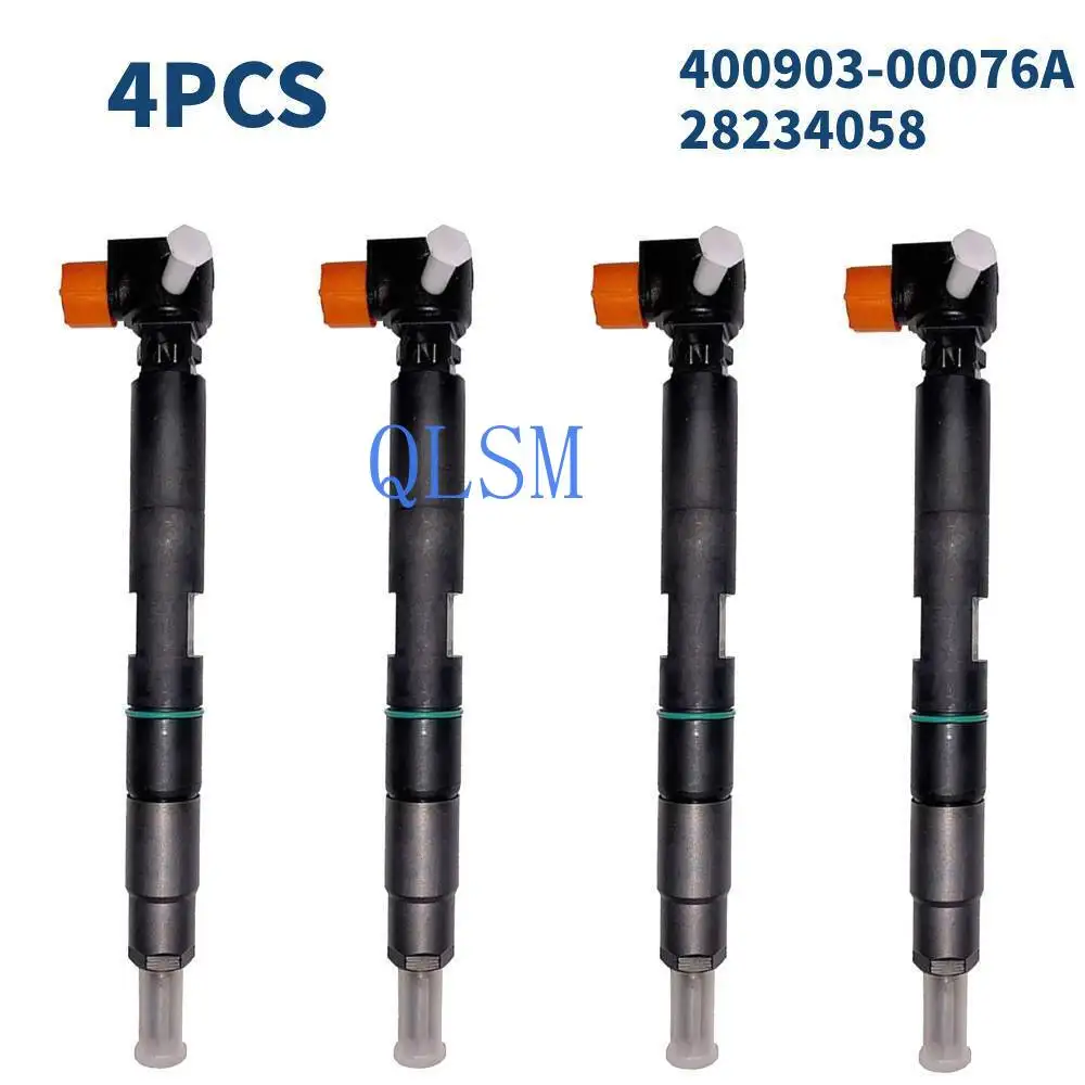 

4-Piece new high quality accessories diesel fuel common rail injector 28234058 400903-00076A for bobact Doosan-