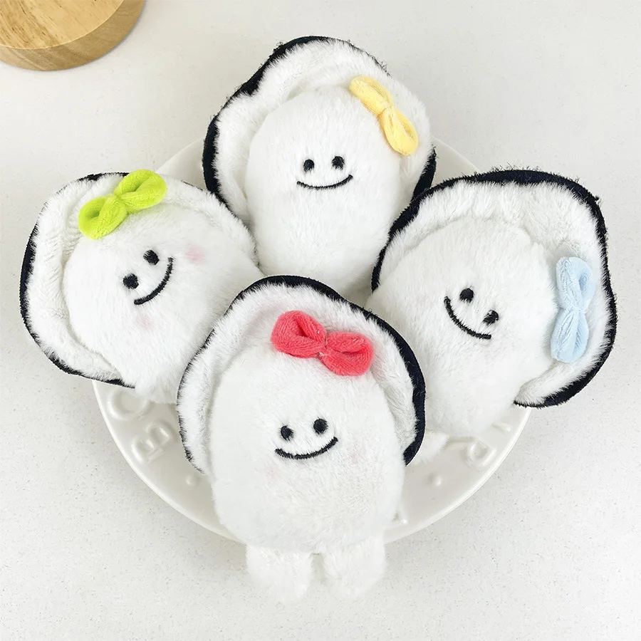 Cute three-dimensional oyster plush pendant creative doll key chain school bag pendant fashion pendant gift couple doll