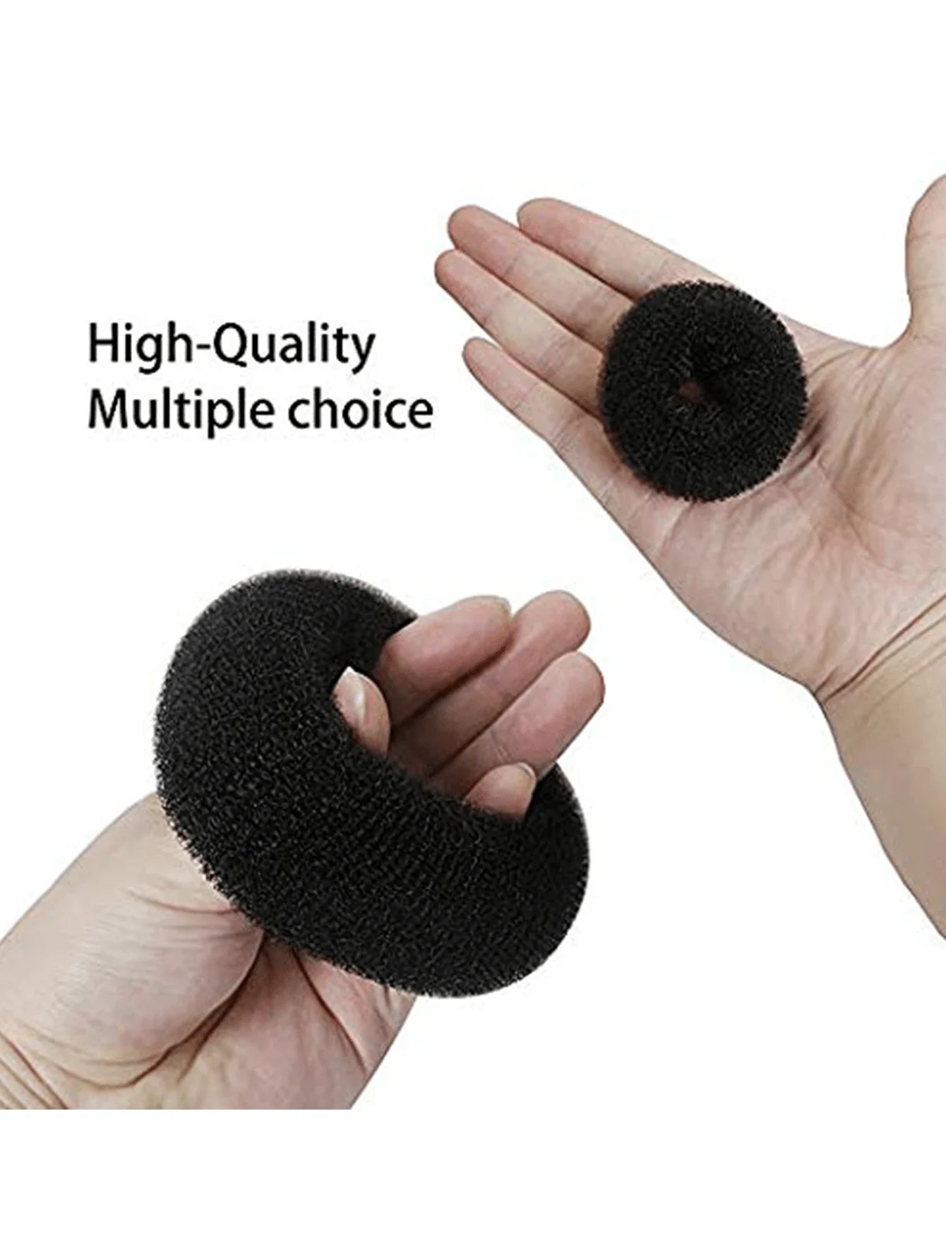 

Набор для создания причесок-пучков Donut Hair Bun Maker, 7 предметов, в форме кольца (1 очень большой, 2 больших, 2 средних и 2 маленьких), 5 инструментов для укладки волос