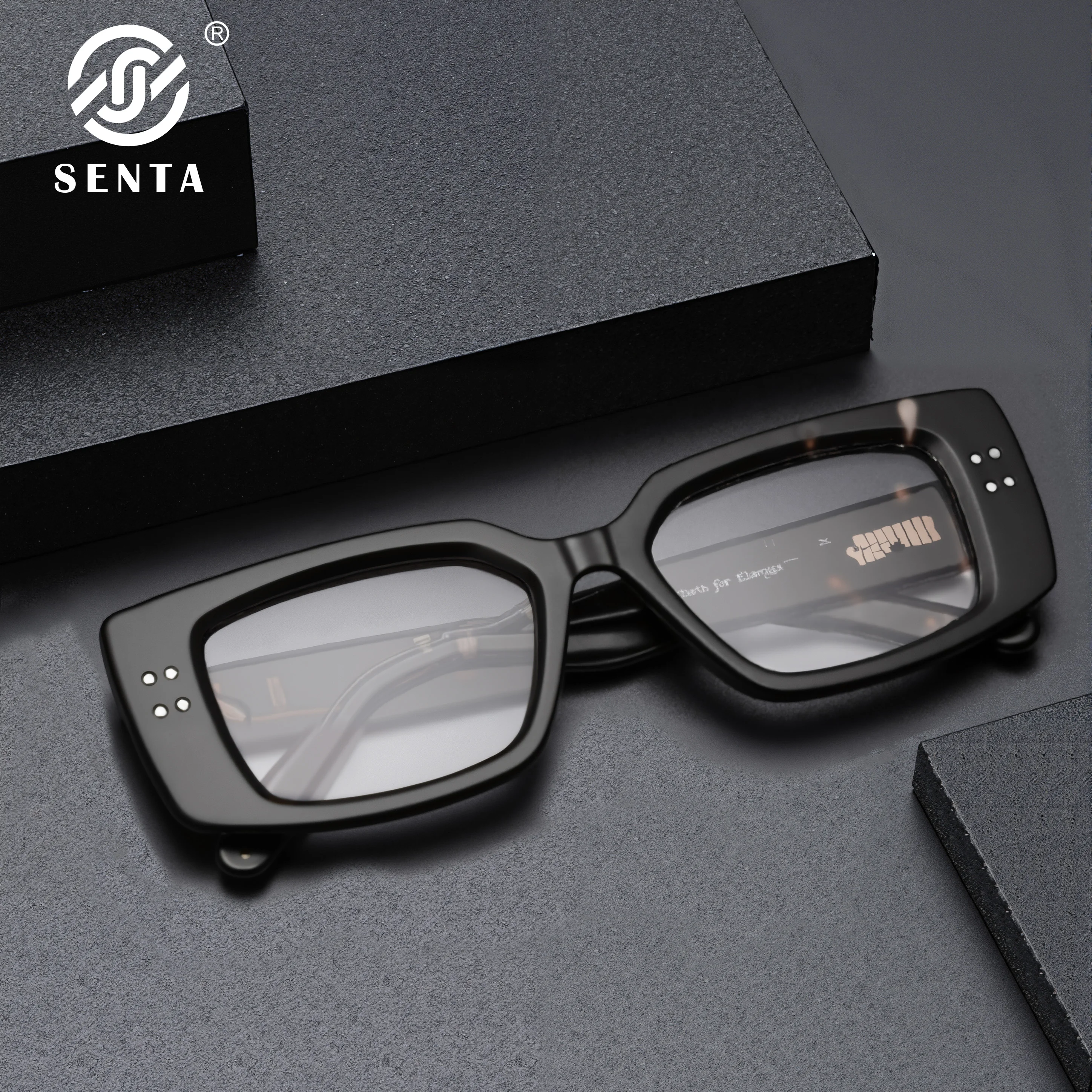 

Fake Glasses Women Vintage Square Thick Acetate Frames Luxury Brand Rive Optical Eyeglasses Frames Korea Designer Eyewear Women