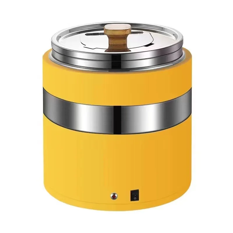 Commercial Electric Soup Bucket Warmer 11L Stainless Steel Insulated Dispenser for Hotel Buffet