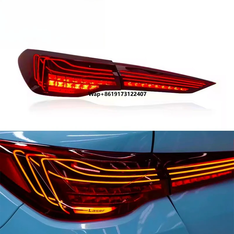

SJC Car Accessories for 4 Series M4 G22 G82 LED Taillights 18-22 CSL Rear Lights Plug and Play Tail Lamp Factory Wholesale