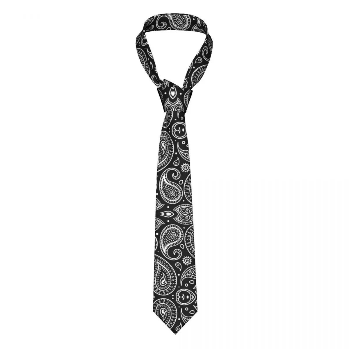 

Bandana Paisley Pattern Necktie Men Slim Polyester 8 cm Narrow Neck Ties for Mens Daily Wear Gravatas Gift