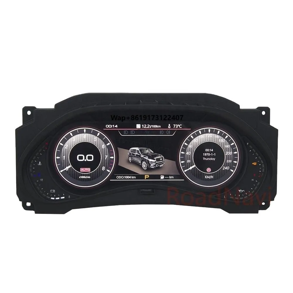 

RoadNavi Linux Car Digital Cluster for Infiniti QX56 QX80 2012-2024 Lcd Speedometer Multifunctional Instrument Dashboard