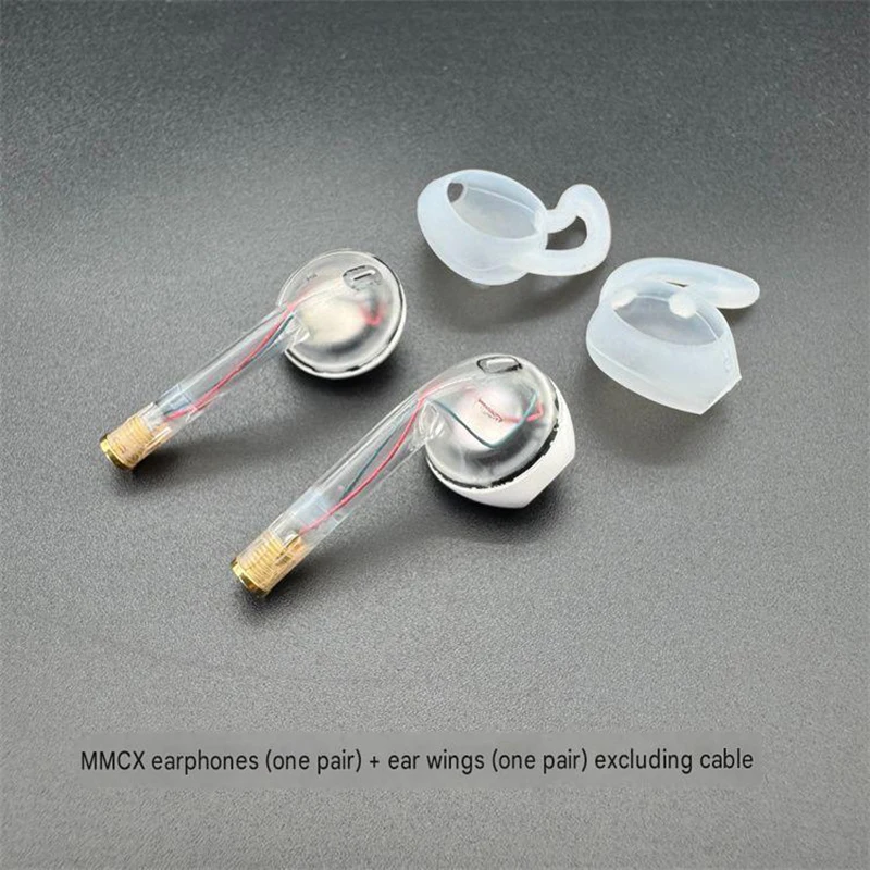 MMCX Abnehmbarer DIY Semi-In-Ear Kopfhörer mit Titan-Membran, Kristallklarer Klang und Komfortabler Passform