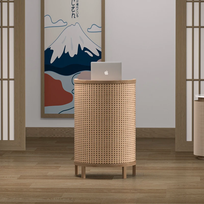 

Reception desk Bar retro small front desk Shopping guide Information Welcome