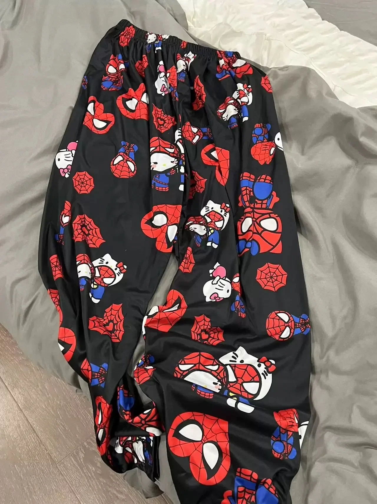 

Y2K Hello Kitty Spider-man Cotton Loose Ladies Pajama Pants Trousers Women Men Cartoon Sleep Bottoms Lounge Wear Girl Gift