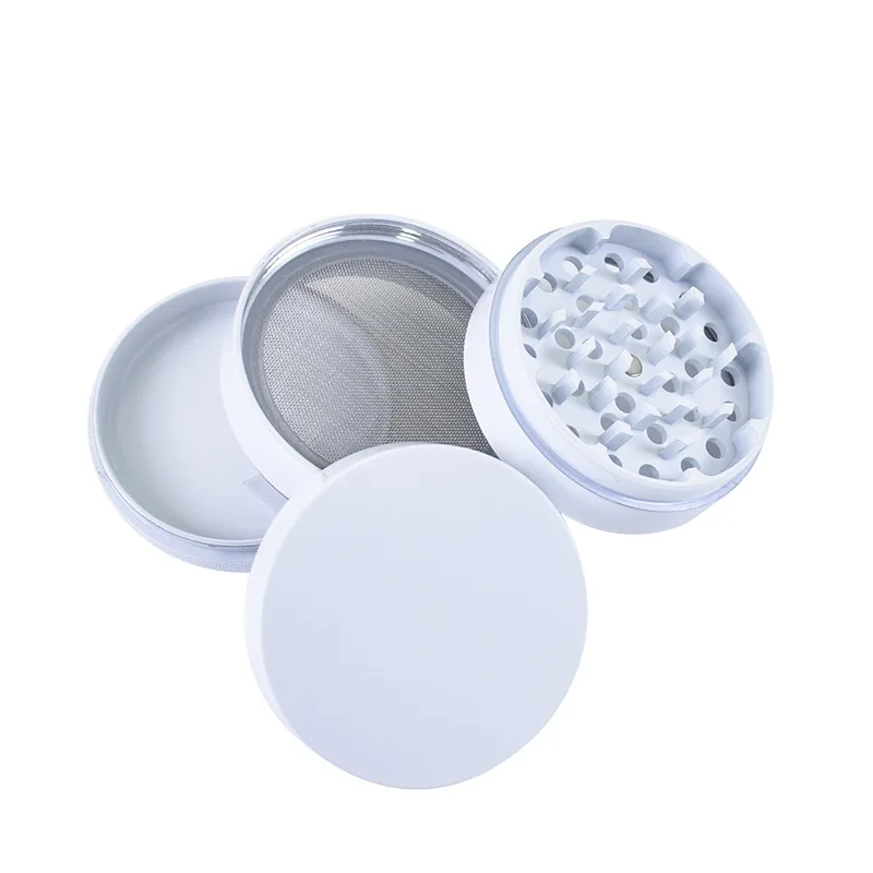 Ceramic Coating Spice Grinder White Nonstick Ceramic Coating Metal Grinder-4 Layers 63mm/2.5\