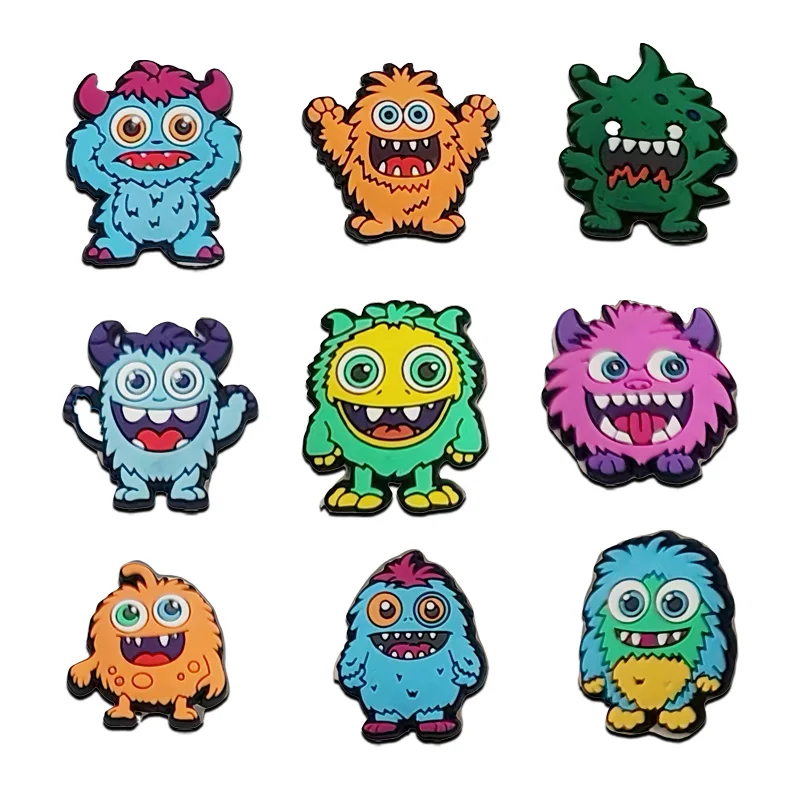 

1-9PCS Big Eyed Monster Shoe Charms|Fun PVC Charms for Shoes&Wristbands|Kids Gift Ideas New hot selling models Good quality