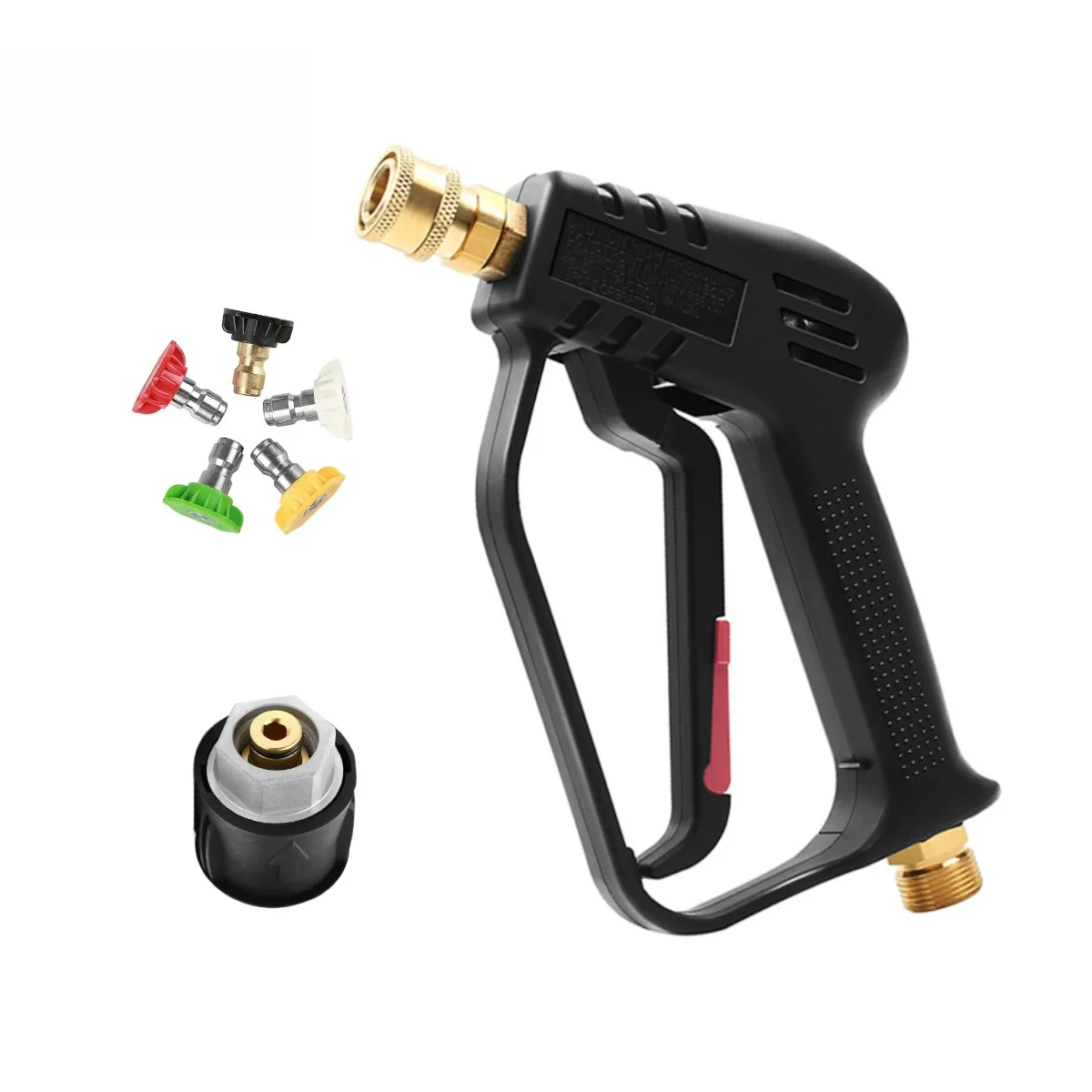 

High Pressure Washer nozzle4000PSI with 5 Quick Nozzles M22-14 Quick Connectors Compatible Karcher Lavor Nilfisk for Car Washing