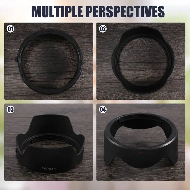 Lensa tudung kamera EW-83N 77Mm kelopak terbalik penutup pelindung bunga untuk Canon Eosr R5 R6 Rp Rf 24-105Mm F4 L adalah lensa Usm
