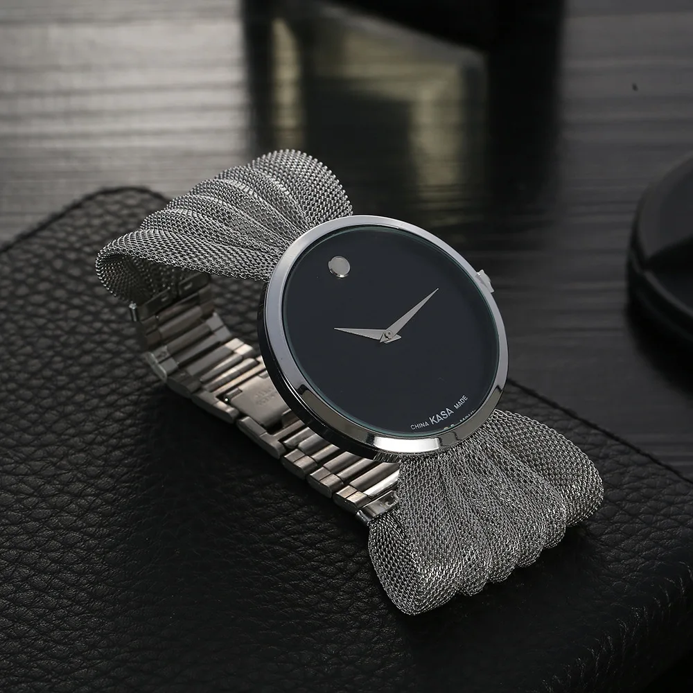 Gold Silver Steel Strip Wristwatch for Ladies Fashion Women's Quartz Watch Leisure Diamond Simple Gift Clock reloj mujer