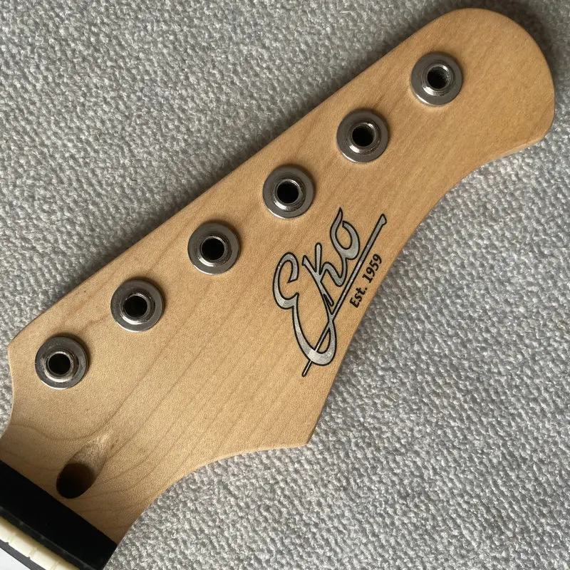 Fn595 original e genuíno eko 6 cordas st guitarra elétrica pescoço bordo com jacarandá 22 trastes 648mm escalas comprimento diy & substituir parte