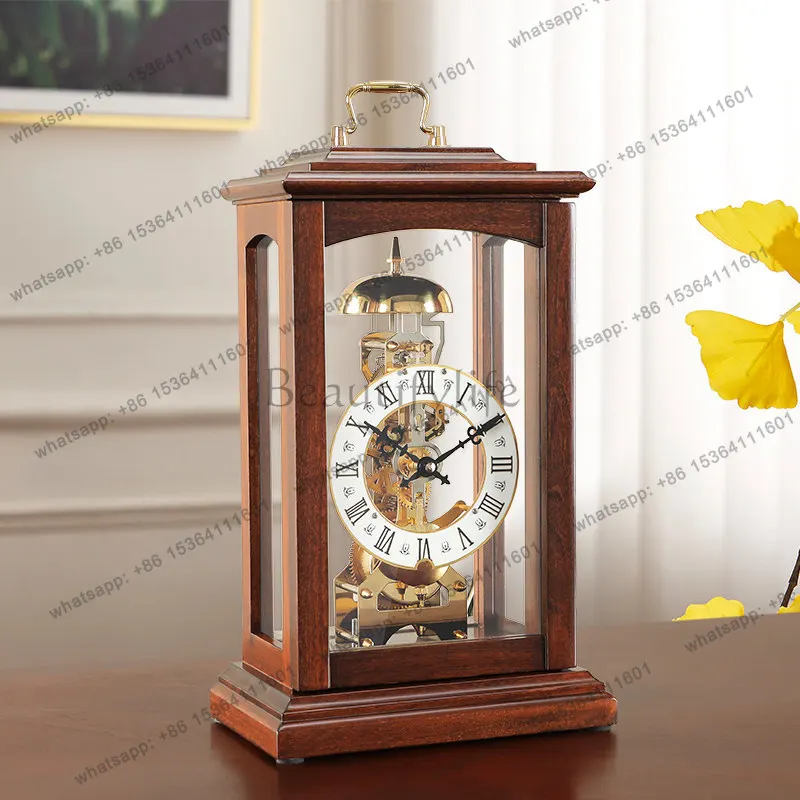 European mechanical seat clock household retro decorative ornament movement Chinese swing clock