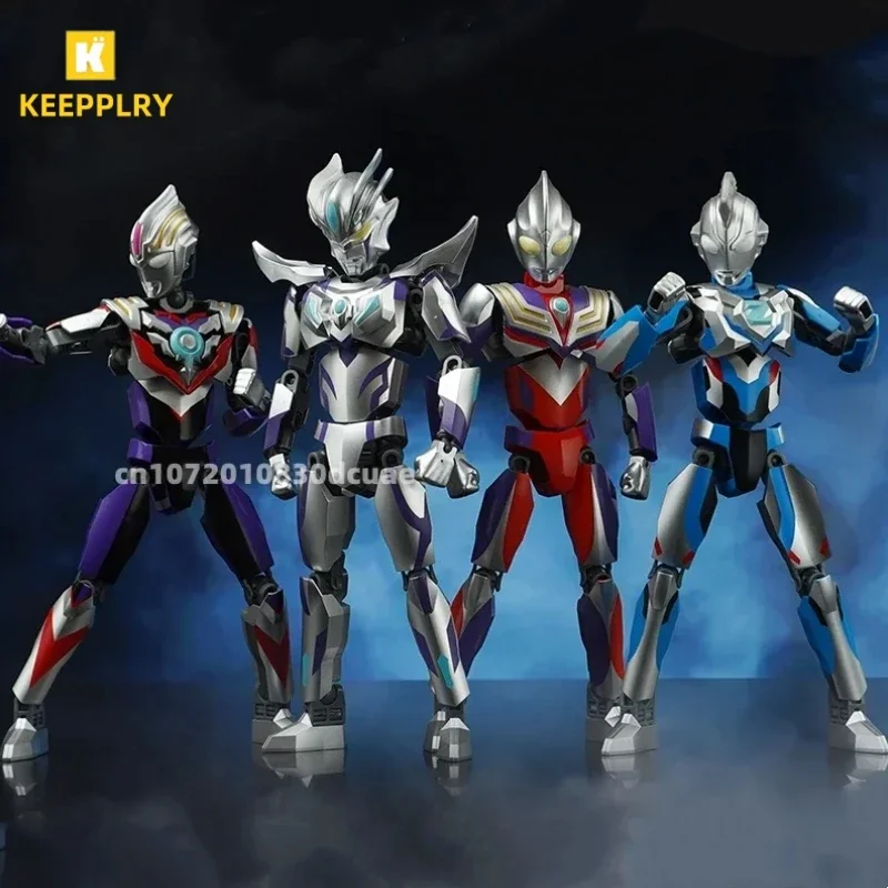 

Конструктор серии Ultraman Tiga Mecha, крутая модель, головоломка, Сращивание, передвижная игрушка, настольные украшения, коллекционный подарок