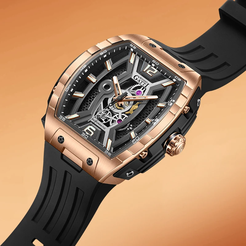 

Мужские автоматические механические часы BONEST GATTI с сепаратором, люминесцентные, класса люкс, с корпусом «тонно» и сапфировым стеклом