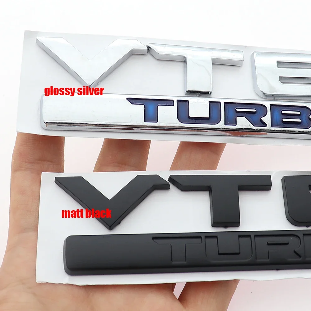 1PC 3D ABS VTEC TURBO Car Letter Logo Sticker Tail Decoration Badge Auto Rear Trunk Emblem Decal Accessories BT