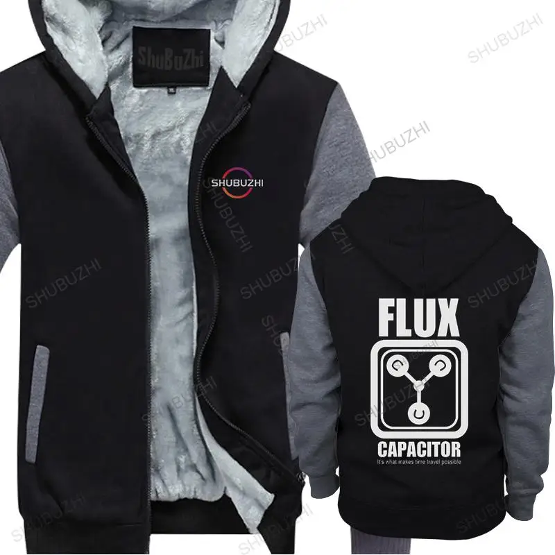 

Men thick hoodies winter shubuzhi pullover Flux Capacitor It's What Makes Time Travel Possible homme Female warm Zip-up fleece