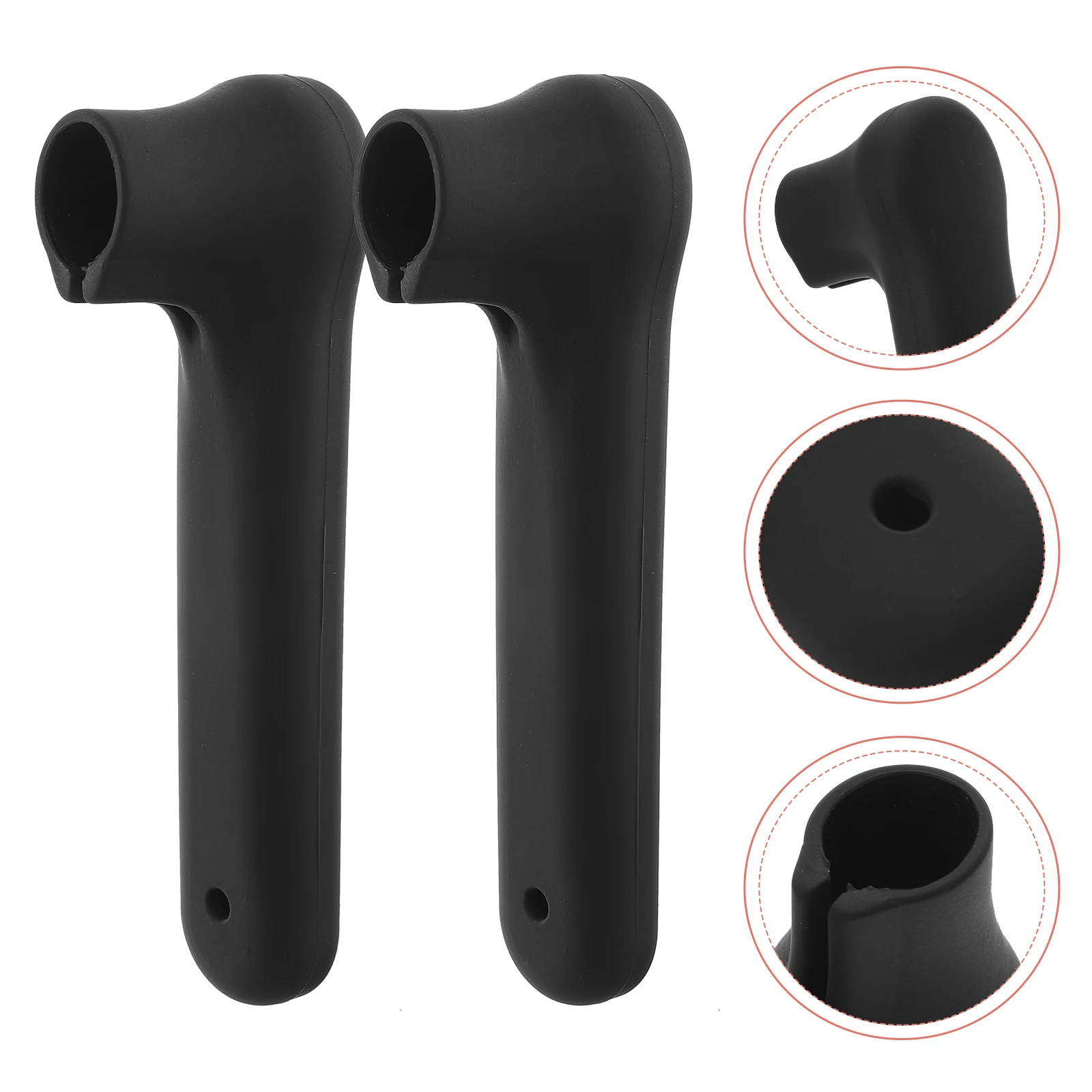 

6 Pcs Door Handle Cover Silicone Safety Protector Anti-static Baby Proof Anti-collision Knob Home Hardware