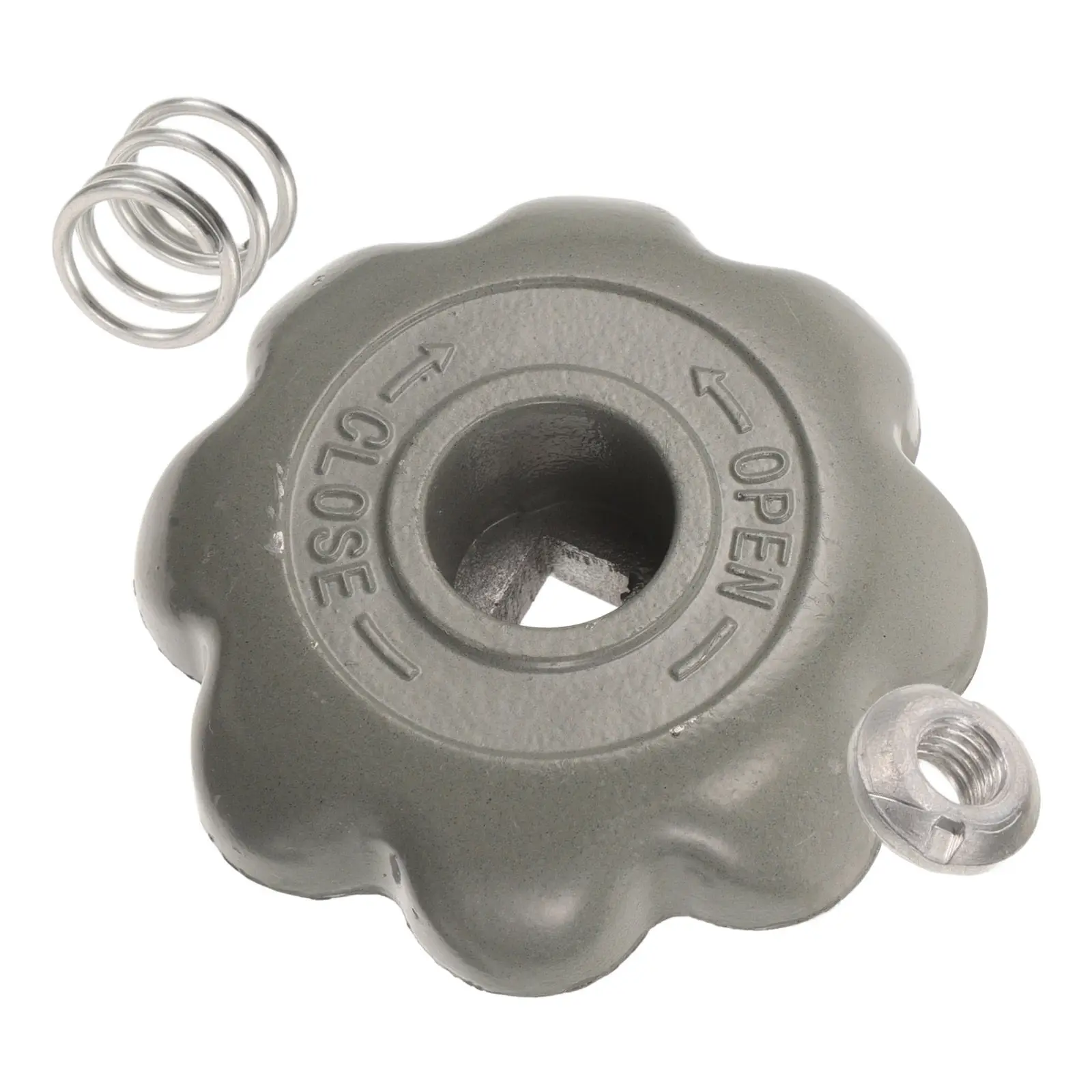 1Piece Oxygen Cylinder Valve Handwheel Handle Gray Aluminum Alloy Octagonal Replacement for Argon Cylinder Valve Parts