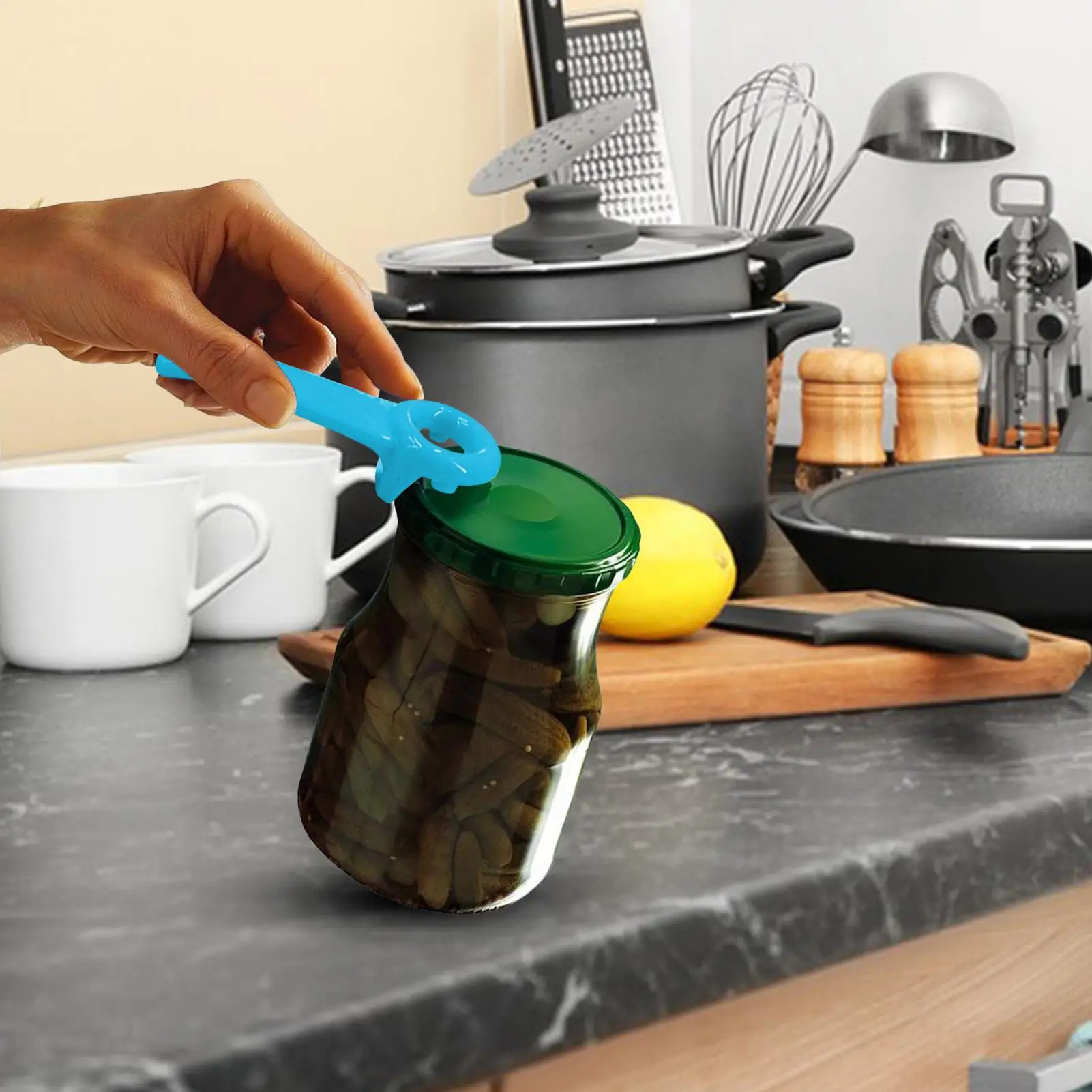 Portable Bottle Opener Universal Canned Can Opener Non-slip Labor Saving Twist Bottle Cap Beer Open Cap Kitchen Gadgets view 4