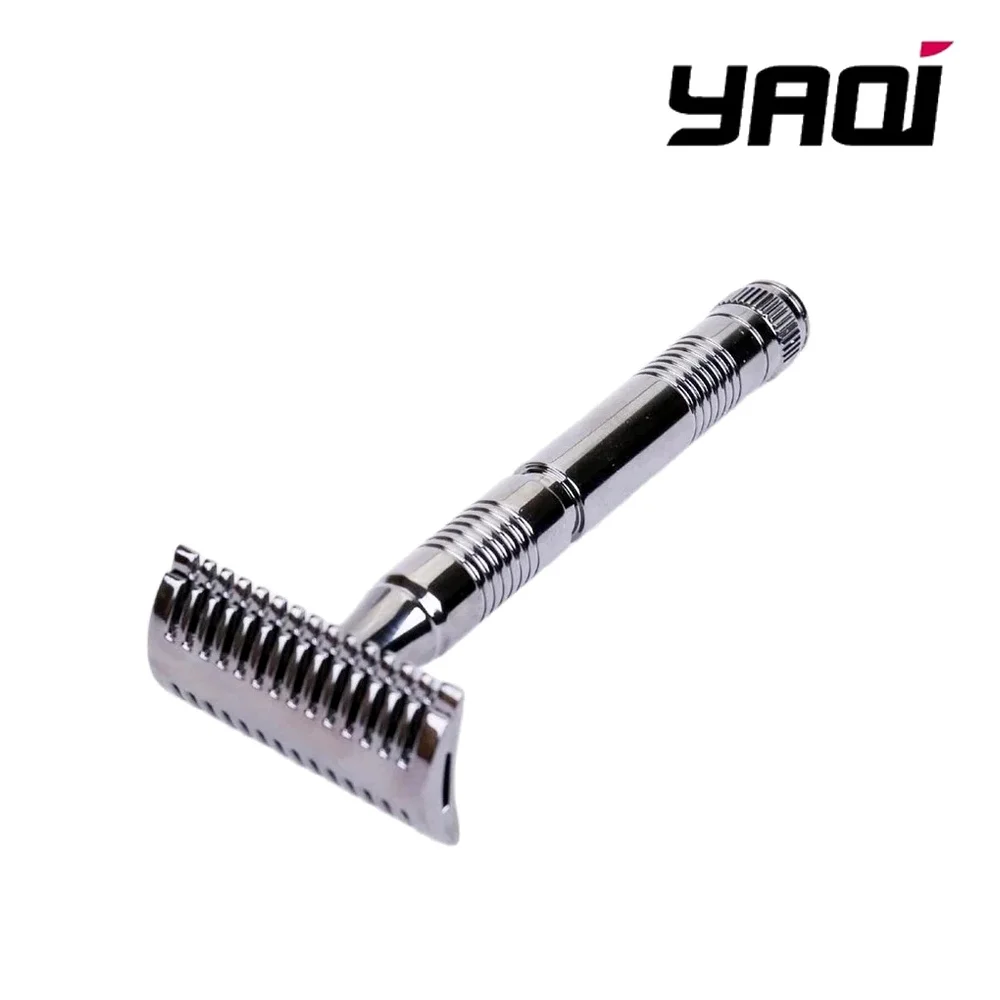 Gunmetal Color Double Edge Beard Shaver Yaqi Safety Razor For Mens Collectibles Birthday Gift For Boyfriend