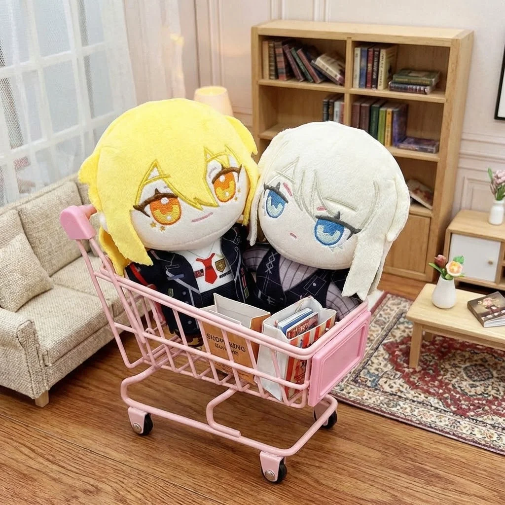 

20cm Limbus Company Plushie Figure Game Peripherals Room Decor Don Quixote Cartoon Faust Stuffed Cotton Doll Fans Gift